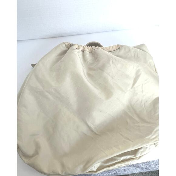 Anteprima Large Butter Soft Beige Leather Hobo Purse w/Attached Cosmetic Pouch - Picture 8 of 12